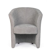 Poltrona in legno e tessuto Grigio Chiaro BELIZE 64,5x63x h76 cm