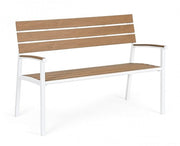 Panchina arredo giardino bianco Isak