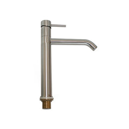 Rubinetto miscelatore per lavabo cucina finitura inox h.32,9x19 cm