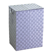 Cestone poliestere 1-3 grigio foderato rettangolare cm 40x30h55