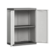 Armadio basso in resina JOLLY R16 TNT Bianco e Grigio 68x39x h85 cm