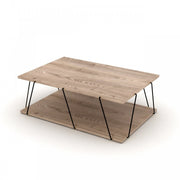 Tavolino salotto rovere industrial cm 90 x 60 x 31 h EFFEZ