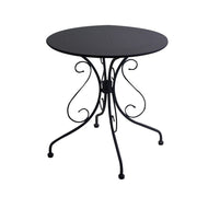 Tavolo in metallo Old antracite scuro tondo cm 70