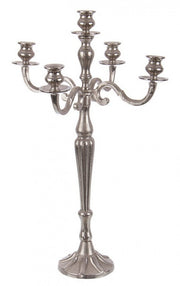 Candelabro Laryn 5Fuochi Argento H70