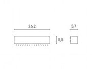 App.Segna Passo 9W Led 4000K  linea unit  grafite