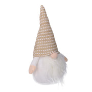 Gnomo tessuto bianco oro cm19x17h45