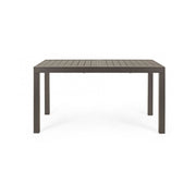 Tavolo per esterno allungabile in alluminio Caffè HILDE YK14 140-210x77x h75 cm