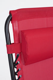 Sedia a sdraio Martin rosso da esterno