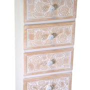 Mobiletto legno andorra 6 cassetti cm 29x23h95