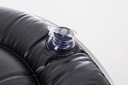 Pouf Righe Gonfiabile Bianco-Blu