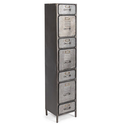 Cassettiera Store 7 cassetti in stile industriale