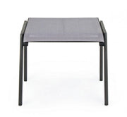 Poggiapiedi arredo giardino alluminio antracite Cruise cm 53 x 51 x 44