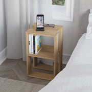 Tavolino comodino Lonie rovere 55x30x34 cm