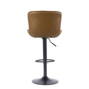 Sgabello regolabile Snas tortora con piede nero 45x55x90 cm