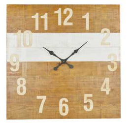 Orologio quadrato legno ea-6429 cm. 91,5 x 5,5 h 91,5