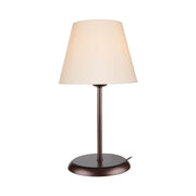 Lampada da tavolo Elva ASZ1050 in metallo e paralume tessuto