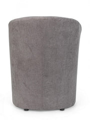 Poltrona in legno e tessuto Grigio Scuro BELIZE 64,5x63x h76 cm
