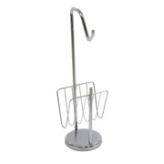 Portarotolo a stelo metallo cromato conportariviste cm19h67