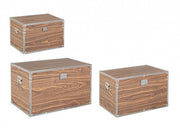 Set 3 bauli elegance Marroni