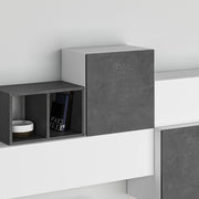 Parete attrezzata Tromen 260 cm. bianco retrò grey MTV234472 EFFEZ