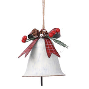 Campana metallo bianco cm11x10h8