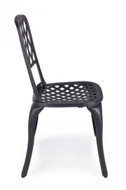Sedia alluminio antracite esterno cm 44 x 46 x  89h