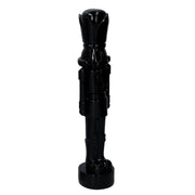 Soldatino resina laccato nero lucido cm8,5x8h38