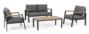Set salotto giardino Belmar naturale/antracite