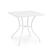 Tavolo in acciaio Kelsie bianco 70x70 cm