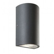 Applique in alluminio pressofuso con diffusore in vetro trasparente - Luce calda - 12W - 683 lumen grafite