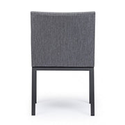 Sedia per esterno con braccioli in tessuto Antracite OWEN JX55 55x62x h82 cm