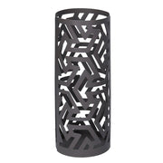Portabicchiere metallo frecce grigio scuro tondo cm ø8h20