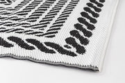 Tappeto Kashan Bianco-Nero 150X210