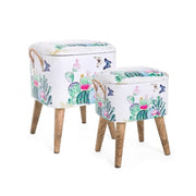Set due sgabelli con contenitore Forestis bizzotto