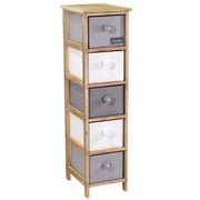 Mobiletto Brenda cassettiera 5 cassetti cm26x32xh98