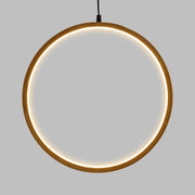 Cerchio Ø37cm led Legno Chiaro