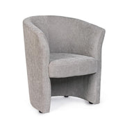 Poltrona in legno e tessuto Grigio Chiaro BELIZE 64,5x63x h76 cm