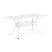 Tavolo da esterno Ivrea rettangolare bianco cm 90 x 160
