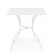 Tavolo in acciaio Kelsie bianco 70x70 cm