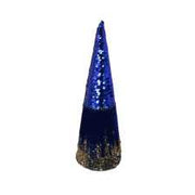 Blue fabric tree cmø9,5h30