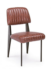 Sedia Nelly Arancio Scuro Vintage 60x59x84-44h
