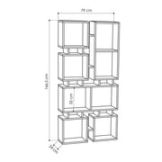 Libreria bifacciale Rail bianco 79x166,5