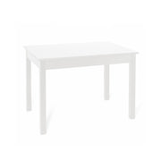 Tavolo pranzo allungabile Bianco Frassinato in legno nobilitato cm 80x120/160