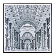Quadro con cornice stile classico cm 90x90