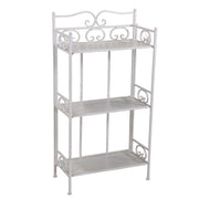 Scaffale metallo new jessica 3 piani bianco brush cm47x23,5h90