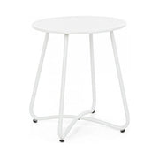 Tavolino Wissant Bianco D40 in metallo