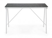 Scrivania Young Smoke piano in vetro 113x58 cm