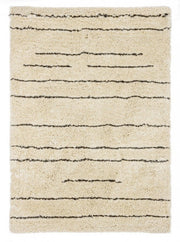 Tappeto Linee Avorio 140x200 in cotone