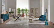 Set da 2 Pouf in velluto con contenitore Grigio POLINA