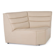 Poltrona angolo beige in legno stile design